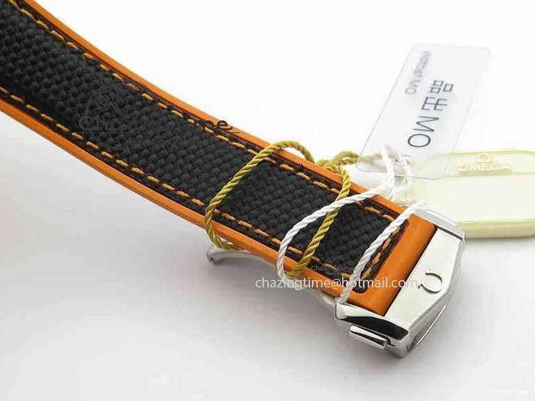 0417 Resilient Planet Ocean 2016 43.5mm SS OM 1:1 Best Edition Black Dial On Black Nylon Strap A 8167